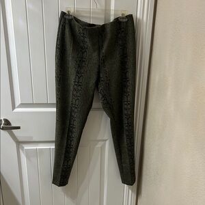 Women’s  Olive Snake Print Pants